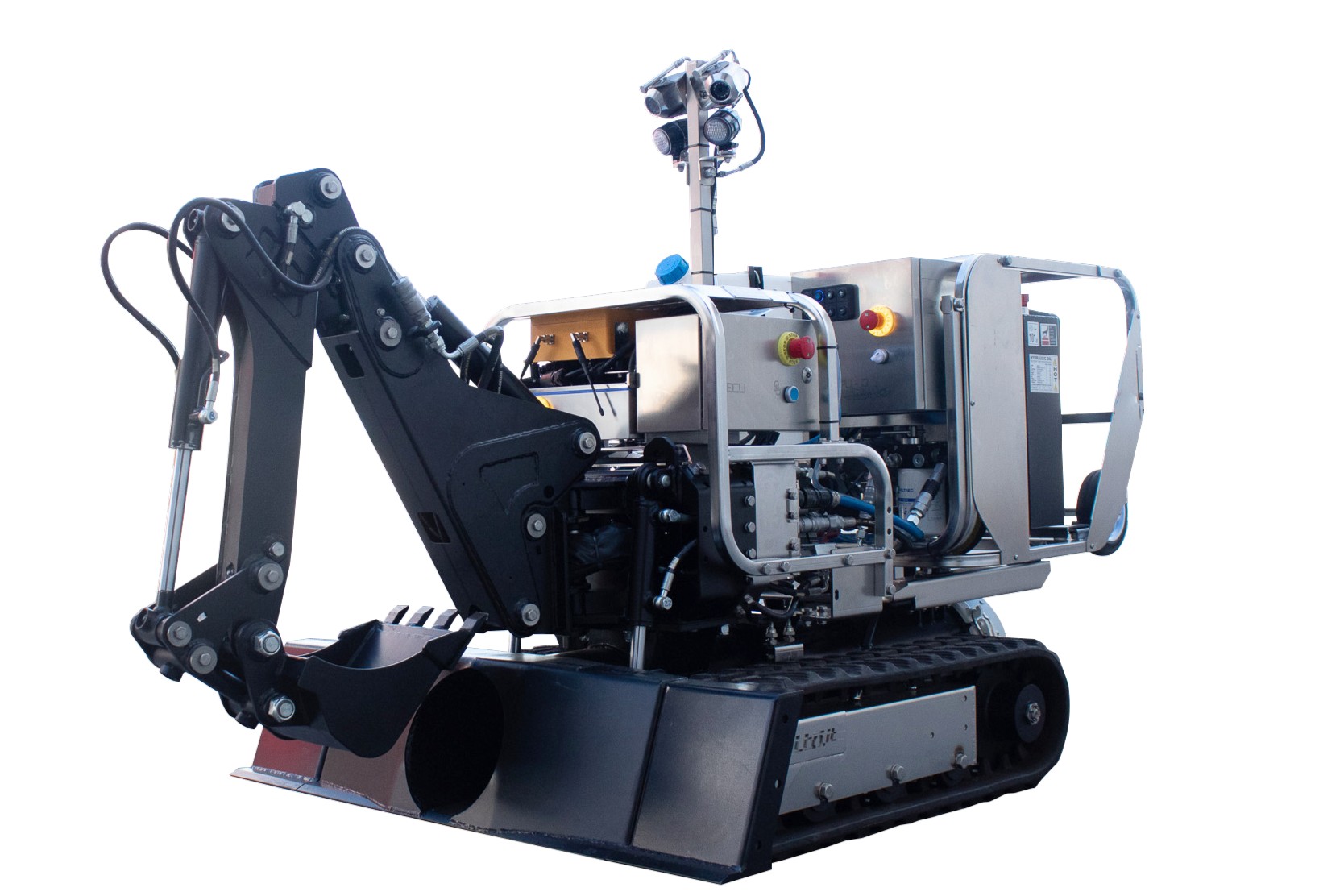 遠隔操作式小型バックホウ GATTO RC
