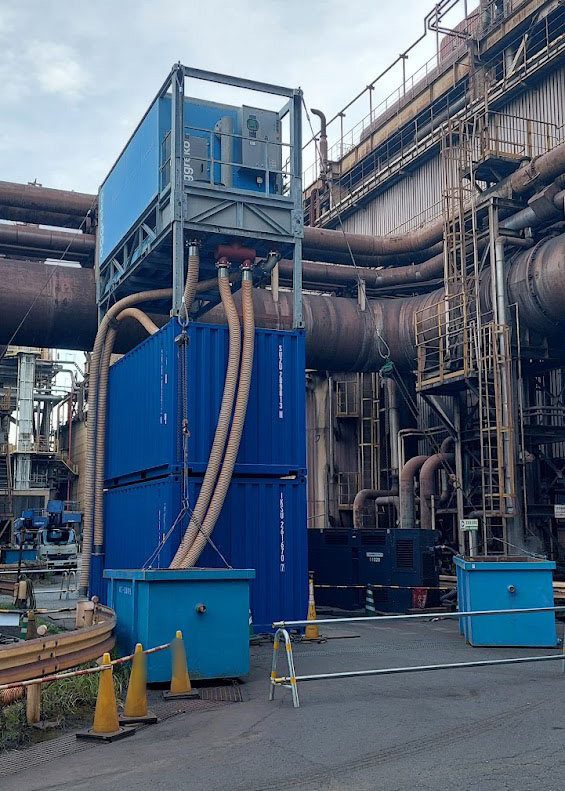 仮設冷却塔の設置イメージ