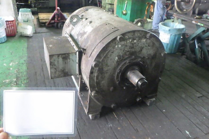 直流電動機の分解前(反負荷側)